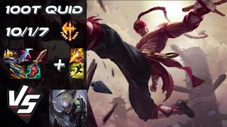 100 Thieves Quid JUNGLE Lee Sin vs Diana - NA Challenger Patch 26.7