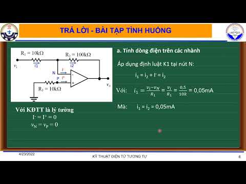 Video Bài tập phần Khuếch đại thuật toán - Mạch khuếch đại... - youtube
