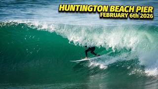 The Swell Picking Up at The Huntington Beach Pier! (February 6th 2026)