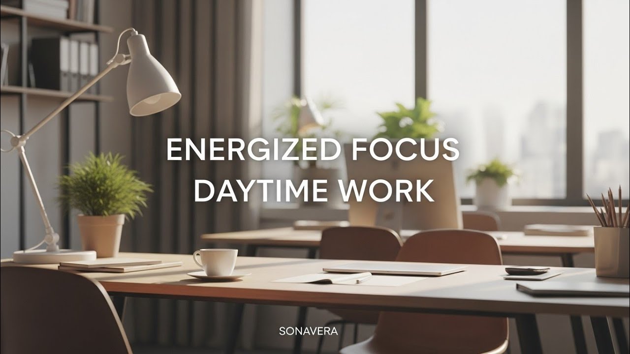 Energizing Daytime Work Music for Focus & Productivity | Bright Ambient Instrumental – SONAVERA