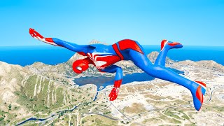 GTA 5 Spiderman Ragdolls Jumps/Fails Compilation With GTA AMAZING Part 82 (Crazy Ragdolls)