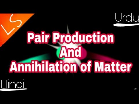 Pair production and Annihilation of Matter explained in Urdu and Hindi ...
