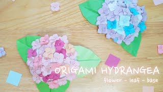 How to Make Origami flowers - Hydrangea