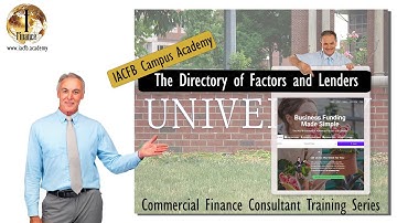Introduction to the Searchable Factors and Lenders Directories at IACFB