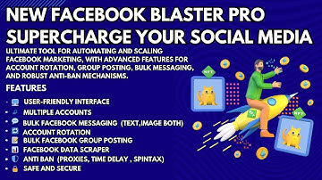 🔥Facebook Blaster Pro with Multi Account Sender | Social Media Marketing | Facebook Marketing🔥
