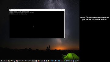 how to list printers port with CMD