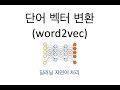 [딥러닝 자연어처리] Word2Vec