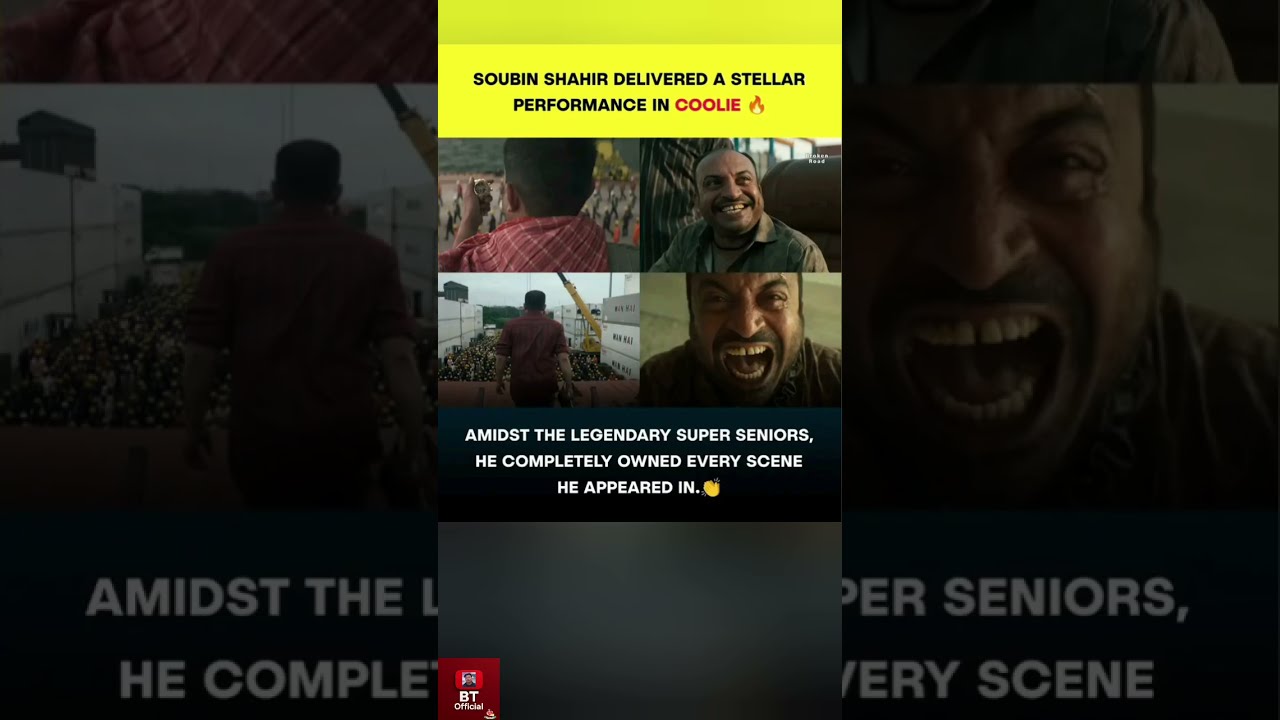 Rajnikanth Coolie Soubin Shahir Delivered Killer Performance Shorts Trending