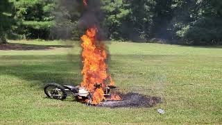 Motorcycle Fire - August 4, 2022