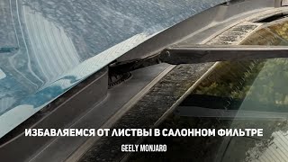 видео: Решаем проблему попадания листвы в салонный фильтр. Уплотнители поводков Джили Монжаро/Geely Monjaro картинка: Решаем проблему попадания листвы в салонный фильтр. Уплотнители поводков Джили Монжаро/Geely Monjaro
