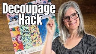 How to Decoupage With Thick Paper and have NO Wrinkles or Bubbles screenshot 5