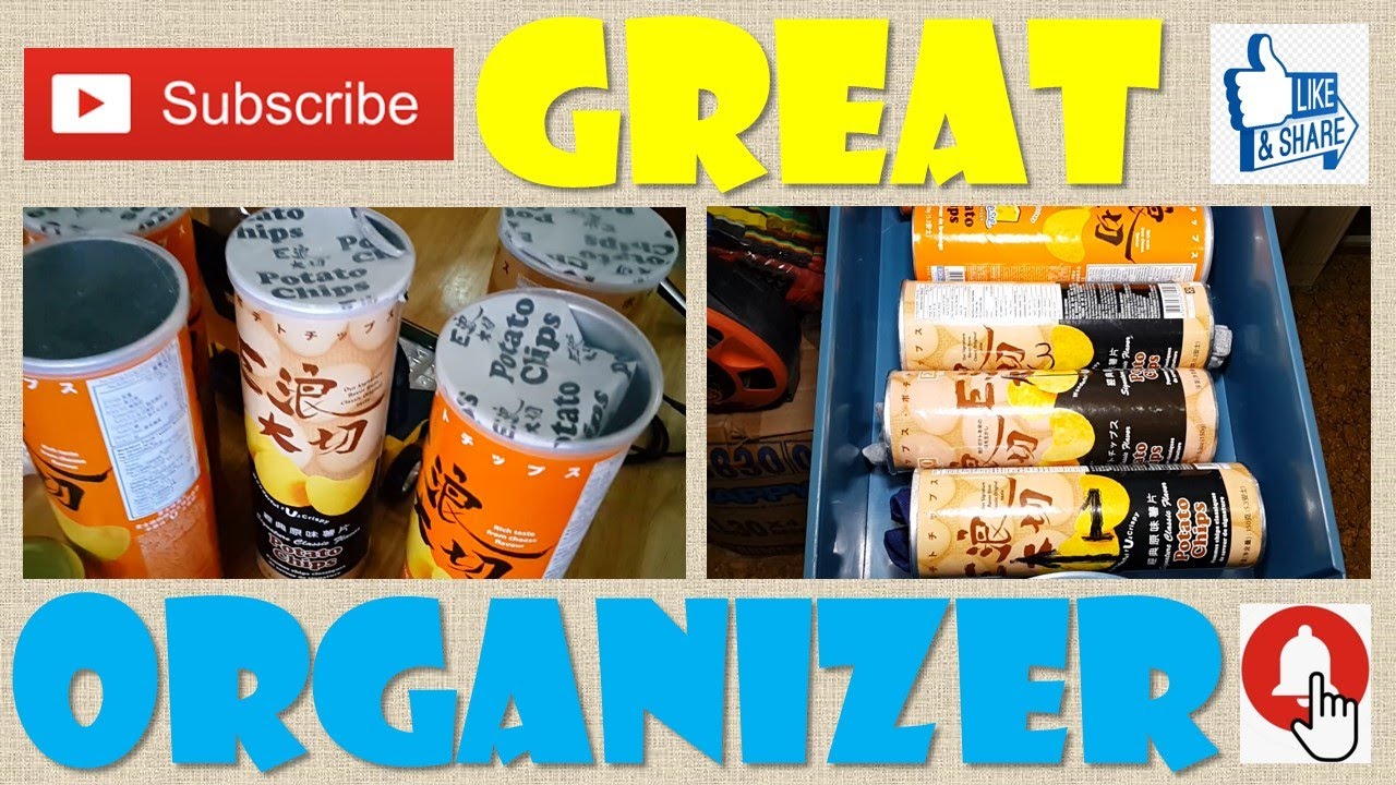 Potato Chips Containers/Organizer Hack - YouTube