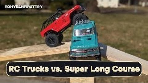 Axial SCX24 Trucks tackle a super long course! - Oh Yeah First Try S1:E9