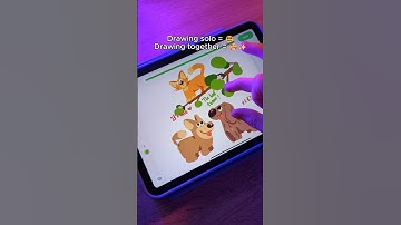 Alone we draw… together we slay 😎App: Drawly#drawly #digitalart #teamwork #funnyart