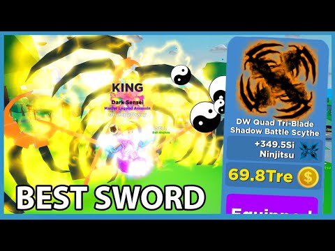 The Best Sword Is Impossible To Get Without Robux In Roblox Ninja Legends Youtube - i got the strongest dual wield sword in ninja legends and its op roblox