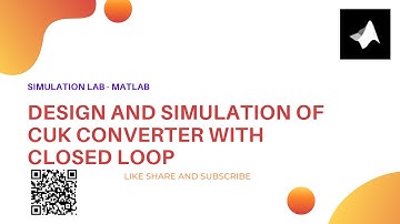 CUK Converter with closed loop || MATLAB/ SIMULINK