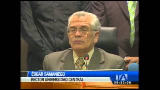 Edgar Samaniego Rector De La Universidad Central Impugnará La Recategorización De Dicho Centro