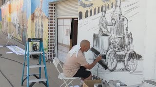 Father of gun violence victim creates murals to heal with the help of other impacted families
