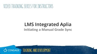 Aplia Instructor: Initiating a Manual Grade Sync
