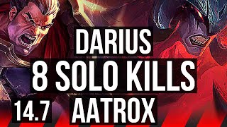 DARIUS vs AATROX (TOP) | 8 solo kills, Legendary, 12/2/1, 300+ games | BR Diamond | 14.7