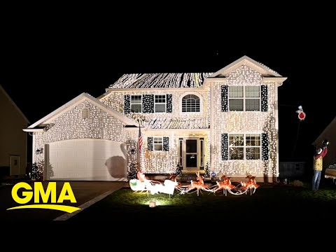 This home's 25,000 light christmas display is straight out of national lampoons