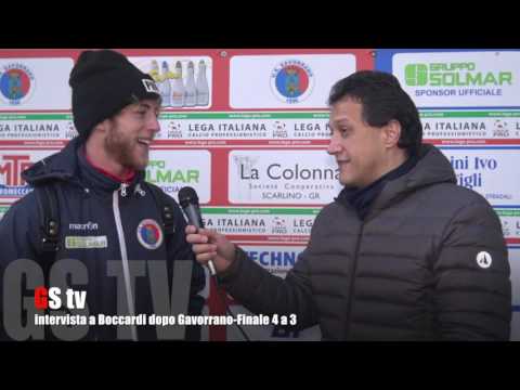 Gs Tv - intervista a Boccardi dopo Gavorrano-Finale 4 a 3