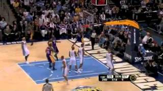 Kobe Bryant Goes By Chauncey Billups for the Two-Handed Dunk (November 11, 2010)