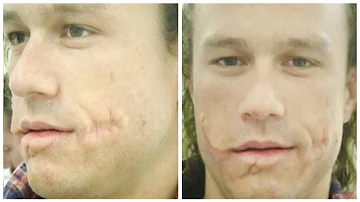 Did Heath Ledger cut his lips for Joker?