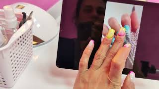 NailVlog16/Влоги начинающего неил мастера:продолжаю марафон/переделки в кабинете/маникюр себе