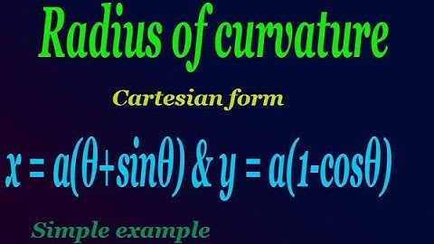 Simple & easy way explain radius of curvature good example (PART-5)