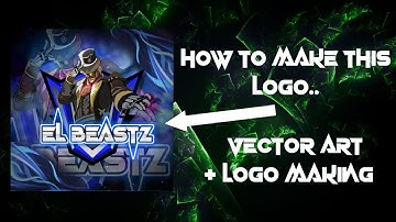 HOW TO DRAW AND  MAKE MASCOT LOGO IN INFINITE DESIGN AMD PIXELLAB..