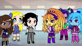 Me Sarah and Rebecca give the Dazzlings a tour around the School ￼￼
