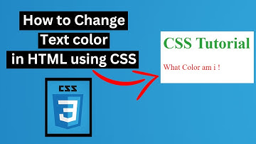 How to Change Text Color in HTML using CSS