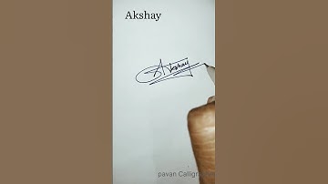 Akshay name Signature style ❤️ #youtubeshorts #name #song #video #viral