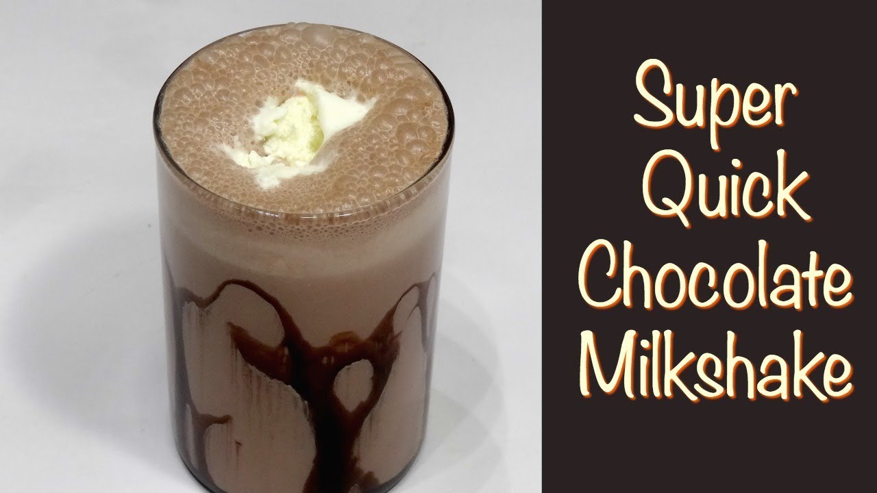 २ मिनट में बनाए चॉकलेट मिल्कशेक | Chocolate Milkshake | kabitaskitchen | Kabita Singh | Kabita