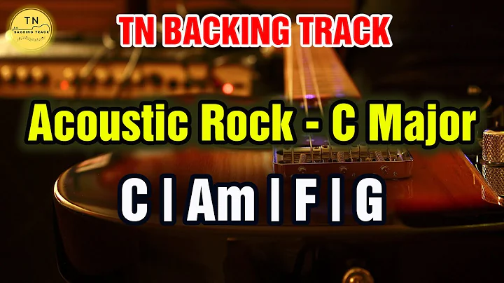 Guitar Backing Track C Major Acoustic Rock 80 bpm | C Am F G | TN Backing Track