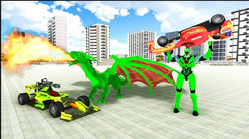Dragon Robot Car Transform Wars ( by Rukku Games) - Android Gameplay |