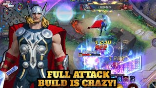 FULL ATTACK BUILD THOR - MARVEL Super War