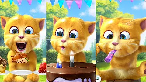 Video 4643711: talking ginger funny, cartoon talking, cat