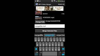 MP4 Video Merger (Android App) screenshot 2