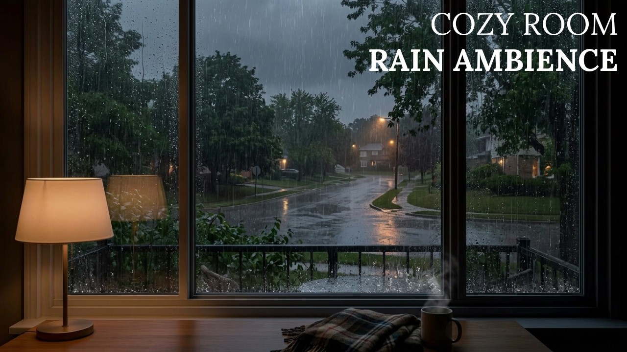 1 HOUR/ Rainy Window Ambience | Relaxing Rain Sounds for Sleep & Study ...