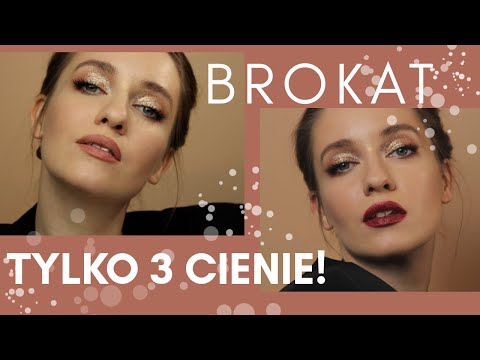 ŚWIĄTECZNY makijaż z BROKATEM - szybki i prosty tutorial