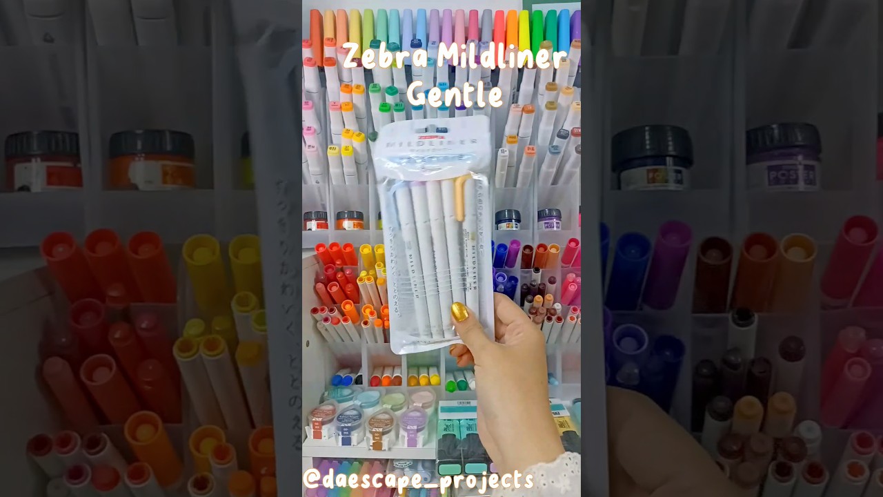 🍭Zebra mildliner Gentle Highlighter swatches 