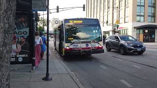 CTA 2024-25 Nova Bus LFS 8845 On Rt 36 Broadway 