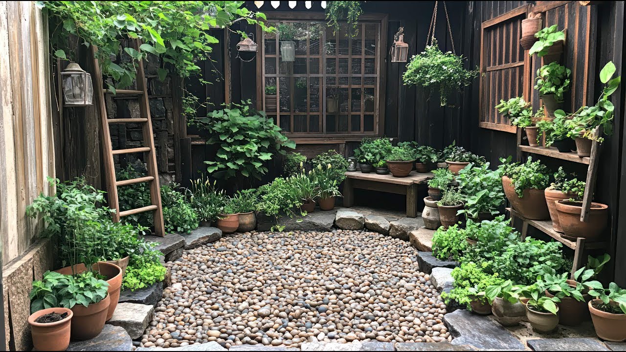 Create Outdoor Living Trends: Building A Small Rustic Garden Oasis Using Upcycled Material Ideas