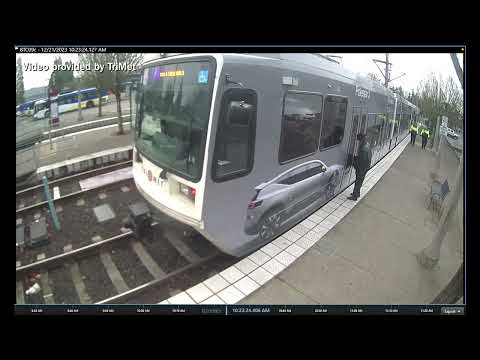 TriMet video shows man's coat caught in MAX train doors, seconds before he's dragged