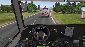 Bus Simulator : Ultimate #9 - Yellow Coach Bus Vs Highway Police Android iOS