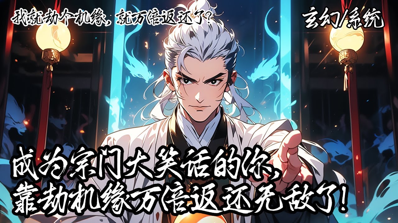 《我就劫個機緣，就萬倍返還了？》作為外門弟子的你原是第一天才，卻在多年前被挑戰失敗，從此修為停滯成宗門笑柄，道心破碎前途黯淡。卻覺醒機緣洞察之眼，掠奪之後，更有萬倍暴擊返還。#玄幻 #系统 #爽文