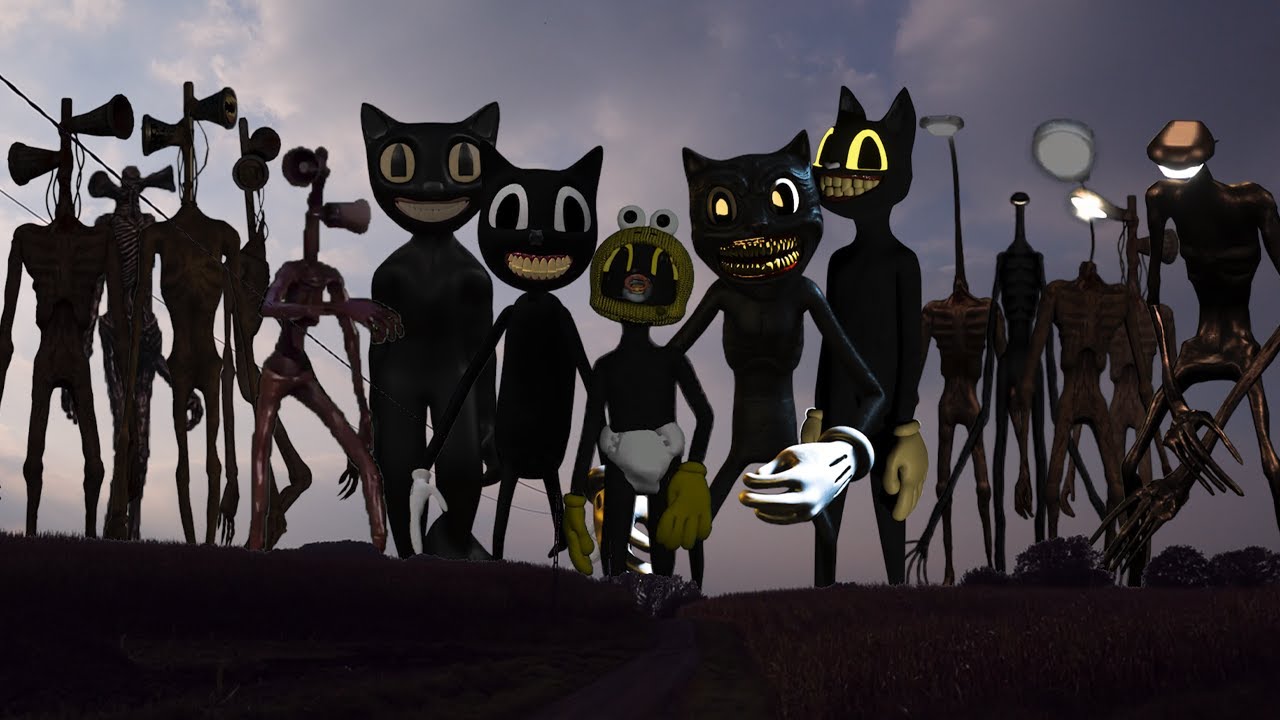 ALL Siren Head VS ALL Light Head VS ALL Cartoon Cat - YouTube
