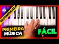 AULA de Piano Aula de Teclado: PRIMEIRA MÚSICA com 2 MÃOS em  MINUTOS! Super FÁCIL  😱😍